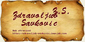 Zdravoljub Savković vizit kartica